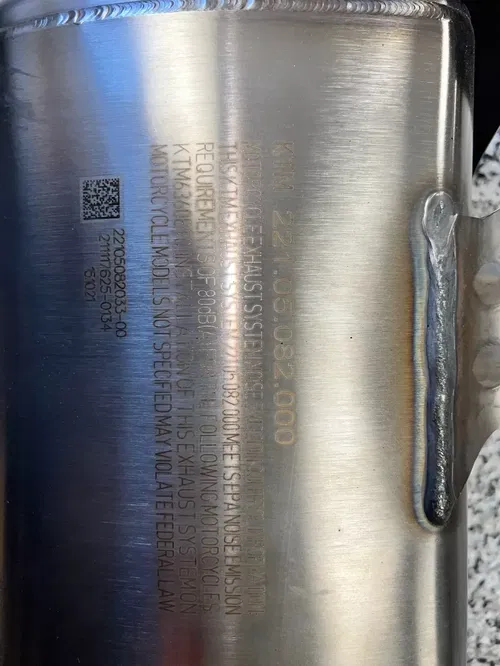 KTM/HUSQVARNA OEM EXHAUST SILENCER 22105082000