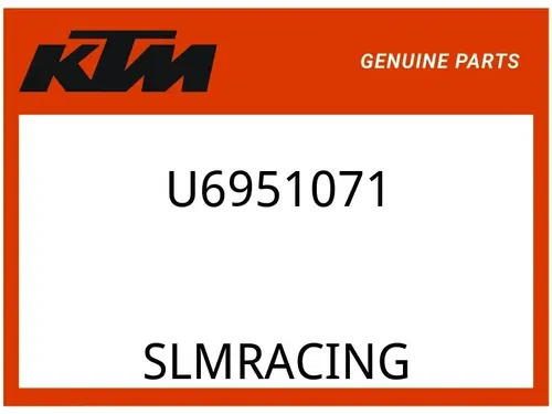KTM OEM Part U6951071 ORANGE REAR SPROCKET 52T
