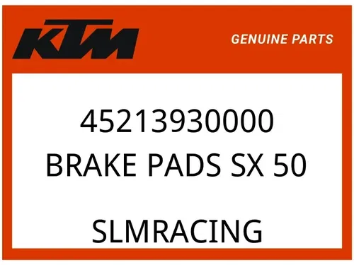 KTM OEM Part 45213930000 BRAKE PADS SX 50