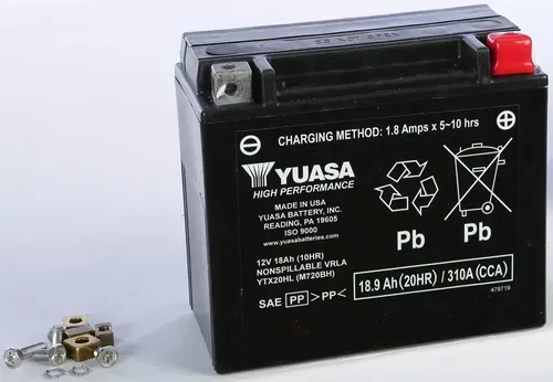 Yuasa YUAM720BH Factory Activated Maintenance Free Battery
