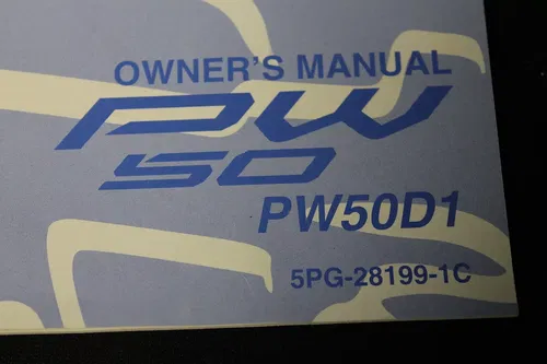 YAMAHA OWNERS MANUAL 2012 PW50 PW50D1 LIT-11626-26-26 5PG-28199-1C 12 PW 50 BOOK