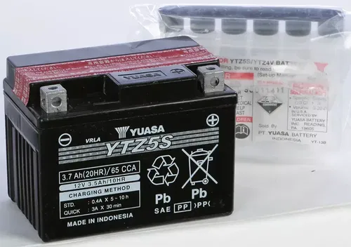 Yuasa YUAM62TZ5 Factory Activated Maintenance Free Battery