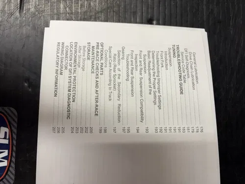 2025 Kawasaki KX250 Owners Manual