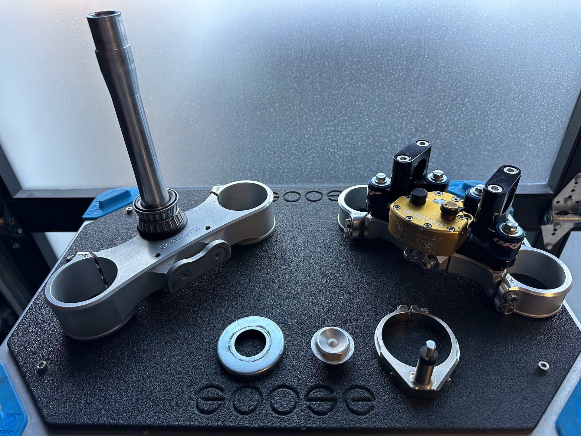 Scotts Performance Ohlins Steering Stabilizer with BRP mount plus clamps 