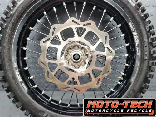 🔥 2019 KTM 85SX 17" FRONT WHEEL ✅ BRAKE ROTOR 🏁 HUB RIM  85 SX TC MC (271) 🔥
