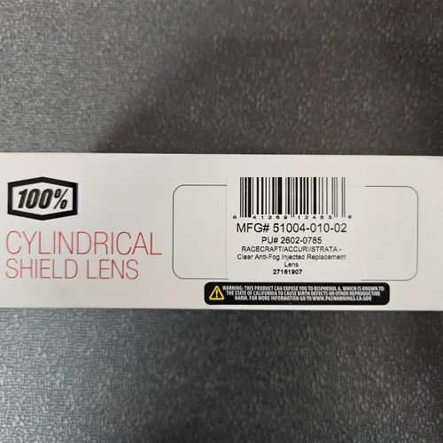 100% Cylindrical Shield Lens (1st Gen) Clear Lens