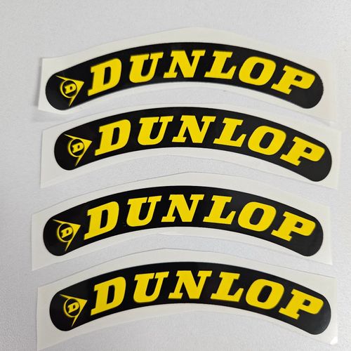 Dunlop Tire Stickers 10" To 14" Tires