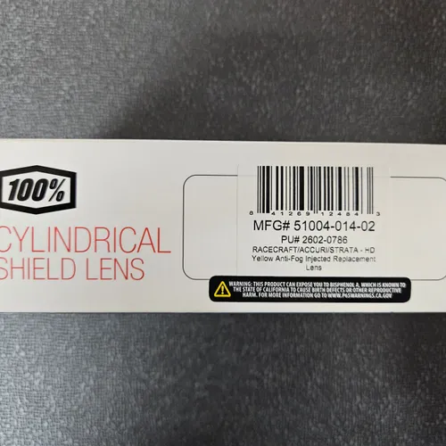 100% Cylindrical Shield Lens (1st Gen)  HD Yellow Lens Color