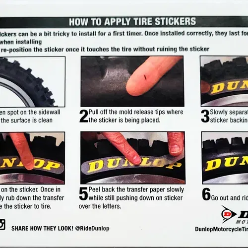 Dunlop mx tire stickers outlet