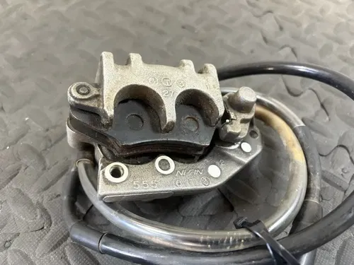 2007 07-10 RMZ250 OEM Front Brake System Caliper Holder Bracket Pads Line