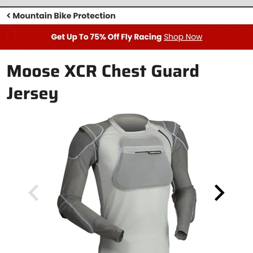Moose Racing XCR Chest gaurd jersey. 
