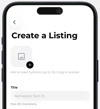 Creating a listing on the MX Locker app