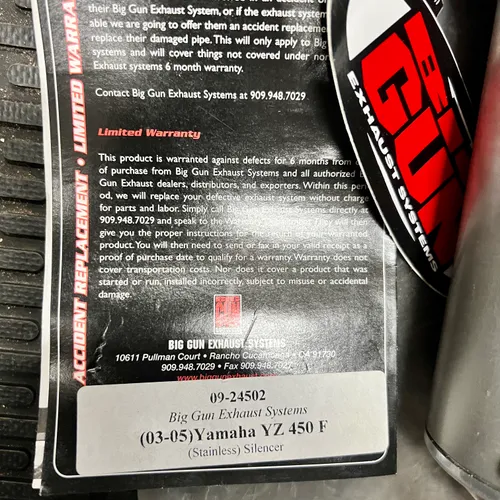 Brand New NOS Big Gun Exhaust 