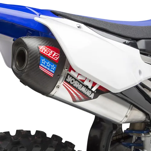 YOSHIMURA RS-12 HDR/CANISTER/END CAP EXHAUST SYSTEM SS-AL-CF