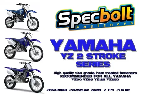 Yamaha Bolt Kit YZ 80 85 125 250 plastic engine body sprocket exhaust seat