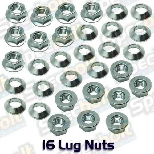 16 Specbolt TRX450 Fourtrax ATV Lug Nut Kit Honda  TRX450R M10-1.25 Flange Nuts
