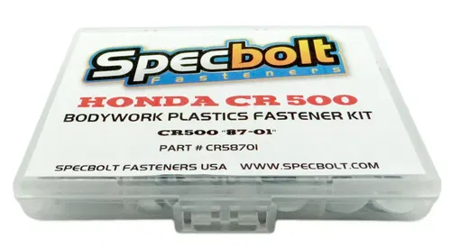 Honda CR500 Full Body & Plastics Bolt Kit "87-01" Fenders Shrouds Seat #CR58701