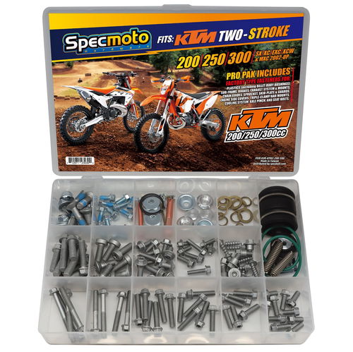 200-300cc KTM 2-Stroke Specific Bolt Kit For KTM 200 250 300 SX XC EXC XCW & MXC