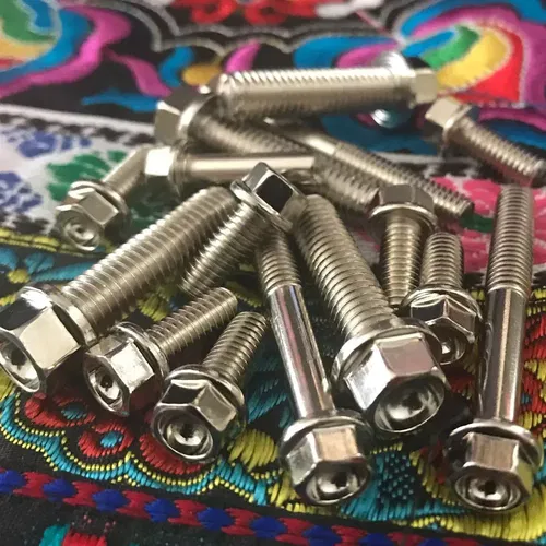 5 PACK SPECBOLT METRIC NICKEL WURKS PLATED DISHED REDUCED HEAD FLANGE BOLTS 10.9