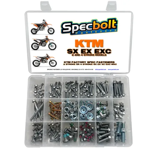 Specbolt Bolt Kit for KTM SX SX-F EXC & XCW 2 & 4 Stroke 125 250 300 350 450 500