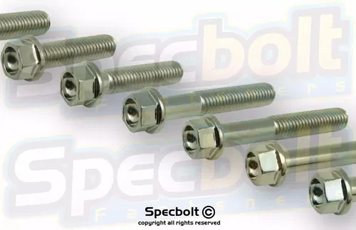 5 PCS SPECBOLT M5 M6 M8 METRIC NICKEL PLATED DISHED HEAD FLANGE BOLTS 10.9 GRADE