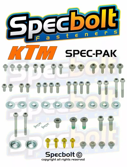 Spec-Pak Bolt Kit for all KTM SX EXC XC SX-F XC-W 65 85 125 250 300 350 450 500