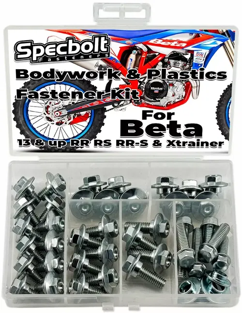 Beta Zinc Plastics Bolt Kit RR RX RR-S RS Xtrainer 125 200 250 300 350 450 500