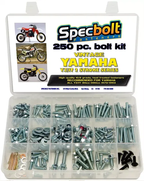 Vintage Yamaha Fasteners for YZ IT MX DT 100 125 175 200 250 360 400 465 490