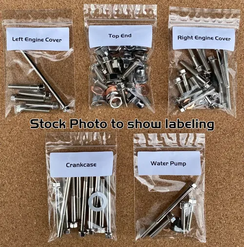 Honda 200X 1983-1985 NICKEL WURKS Restoration Bolt Kit Frame Forks Fenders Wheel