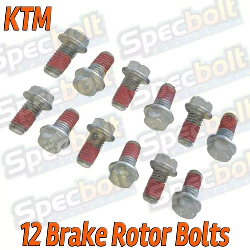12PC BRAKE ROTOR BOLT KIT for all KTM SX EXC 50 65 85 105 125 144 200 250 300
