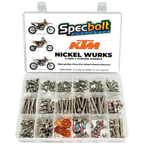 Specbolt Nickel Wurks Bolt Kit Fits KTM SXF EXC-F XC XC-W SX-F Titanium Look