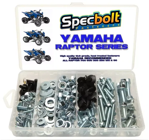 150pc YAMAHA RAPTOR ATV Bolt Kit 700 660 600 350 250 125 Plastic Exhaust Wheels