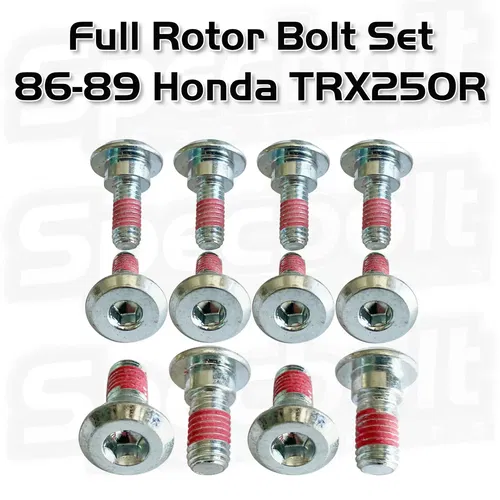 12pc ROTOR BOLT KIT TRX250R TRX 250R FourTrax HONDA BRAKE FRONT & REAR 86-89