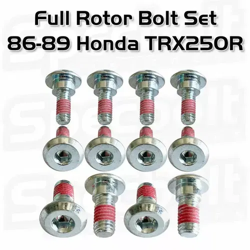 12pc ROTOR BOLT KIT TRX250R TRX 250R FourTrax HONDA BRAKE FRONT & REAR 86-89