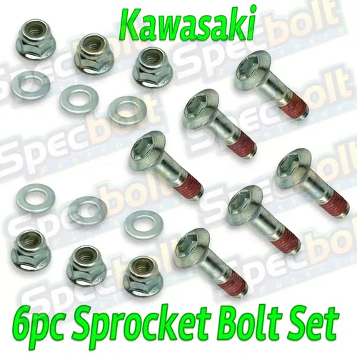 SPECBOLT KDX SPROCKET BOLT SET KAWASAKI KDX KLR KLX 200 220 225 250