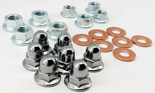 NICKEL CR250 TOP END NUT KIT CYLINDER HEAD BASE NUTS ACORN CAP NUTS HONDA CR 250
