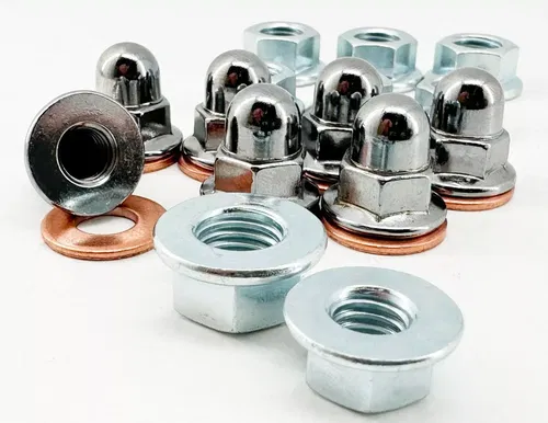 NICKEL CR250 TOP END NUT KIT CYLINDER HEAD BASE NUTS ACORN CAP NUTS HONDA CR 250