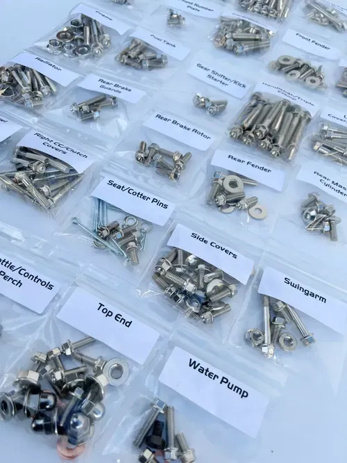 2024 YZ250F Restoration Bolt Kit For Yamaha YZ250F 2024 Specbolt NICKLE WURKS