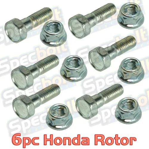 6pc CRF HONDA BRAKE ROTOR BOLTS CRF150R CRF250R CRF450R CRF250X CRF450X