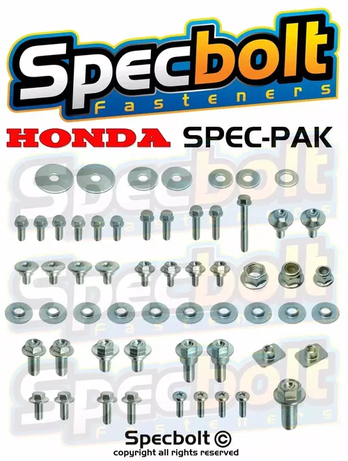HONDA Factory Match Bolt Kit CR CRF 60 80 85 125 250 450 500 SPECBOLT'S SPEC-PAK