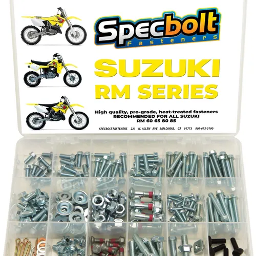 SUZUKI Service Bolt Kit Suzuki RM60 RM65 RM80 RM85 RM125 RM250 ENGINE PLASTIC -L