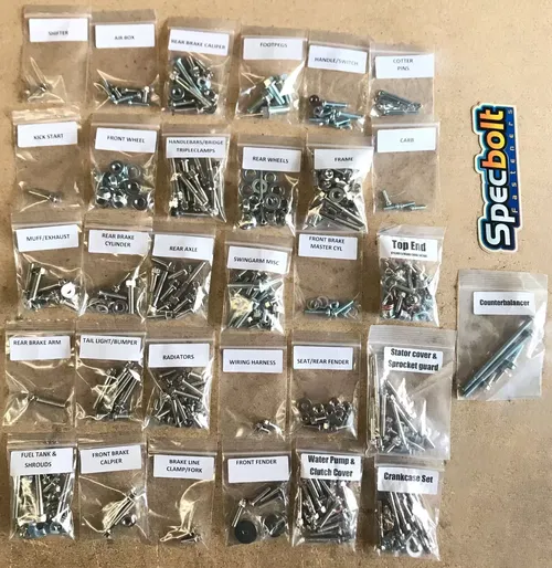 NICKEL WURKS Restoration Bolt kit Honda 1986 ATC250R Forks Engine Body Frame