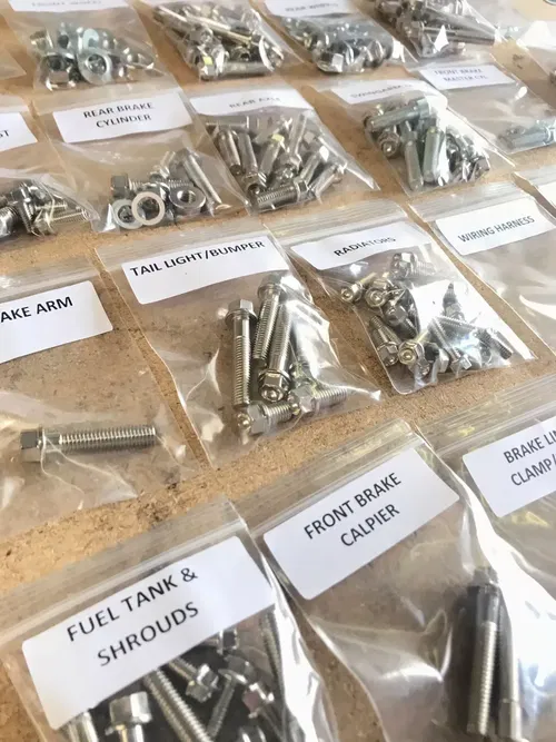NICKEL WURKS Restoration Bolt kit Honda 1986 ATC250R Forks Engine Body Frame