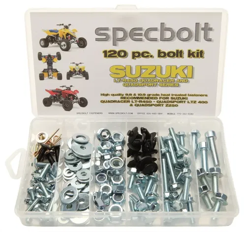 Suzuki LTR450 Bolt kit Z400 LT250 450 ATV fender body Specbolt 120 piece