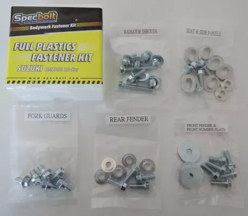 Suzuki '18-Cur RM-Z450 Full Plastics Bodywork Bolt Kit RMZ450 Fasteners Body