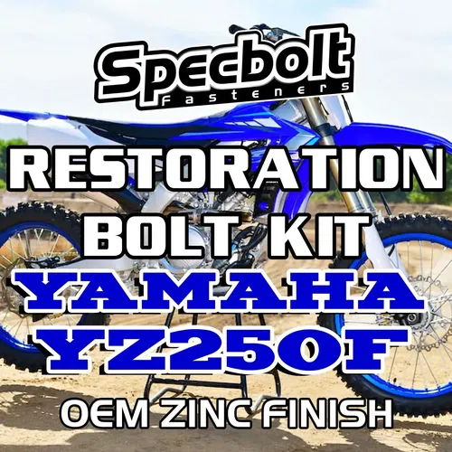 06 YZ250F Restoration Bolt Kit For Yamaha YZ250F 2006 Specbolt OEM Zinc Finish