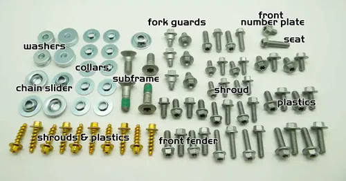 FULL BODY BOLT KIT FOR KTM SX XC MXC EXC SUBFRAME 65 85 125 250 300 350 450 500
