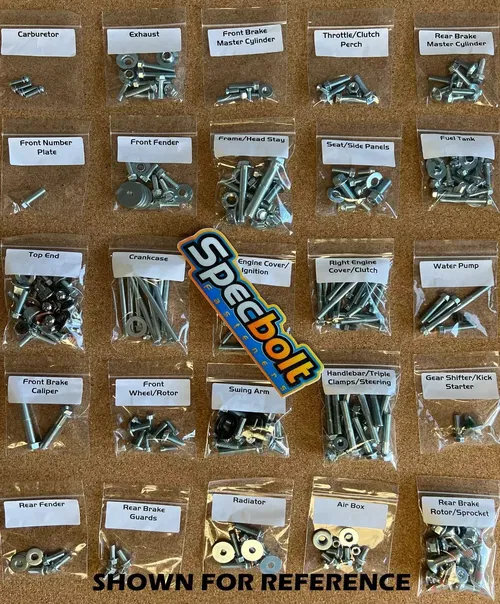 YZ400F Restoration Bolt Kit For Yamaha YZ400 98' 99' Specbolt OEM Zinc Finish