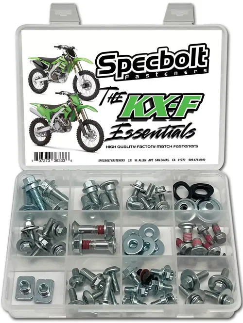 Bolt Kit Kawasaki KXF Essentials Track & Trail Seat Subframe Plastics Brake Fork