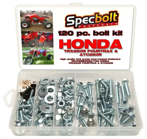 HONDA TRX250 bolt kit Fourtrax ATC250R fender engine frame motor. SPECBOLT 120PC